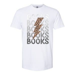 Books Leopard Print Book Club Bookish Softstyle CVC T-Shirt