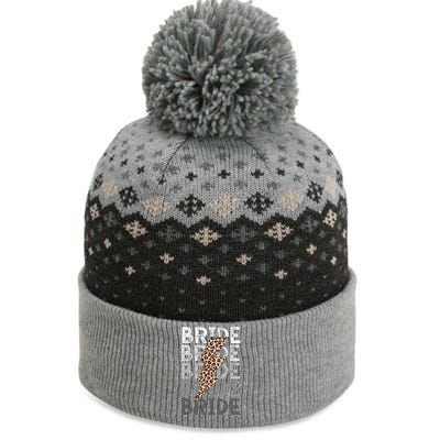 Bride Leopard Print Bachelorette Trip The Baniff Cuffed Pom Beanie