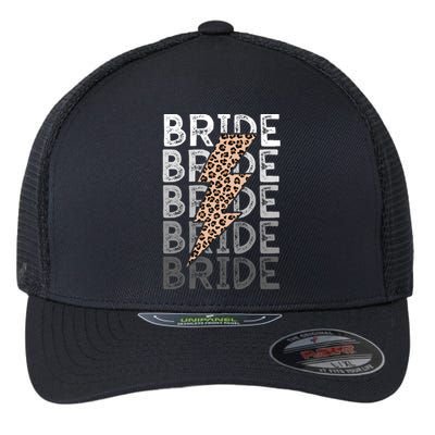 Bride Leopard Print Bachelorette Trip Flexfit Unipanel Trucker Cap