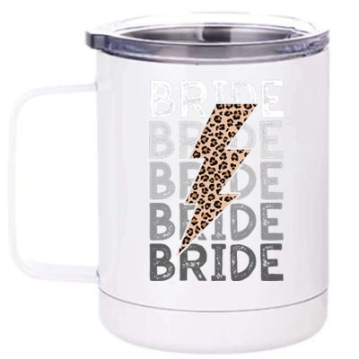 Bride Leopard Print Bachelorette Trip 12 oz Stainless Steel Tumbler Cup