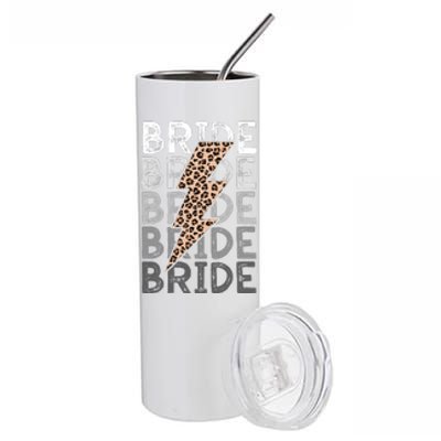 Bride Leopard Print Bachelorette Trip Stainless Steel Tumbler