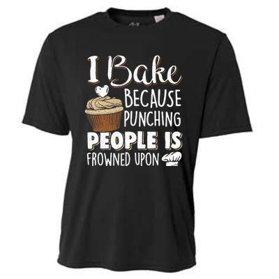 Baking Lover Punching People Baker & Cupcake Cooling Performance Crew T-Shirt