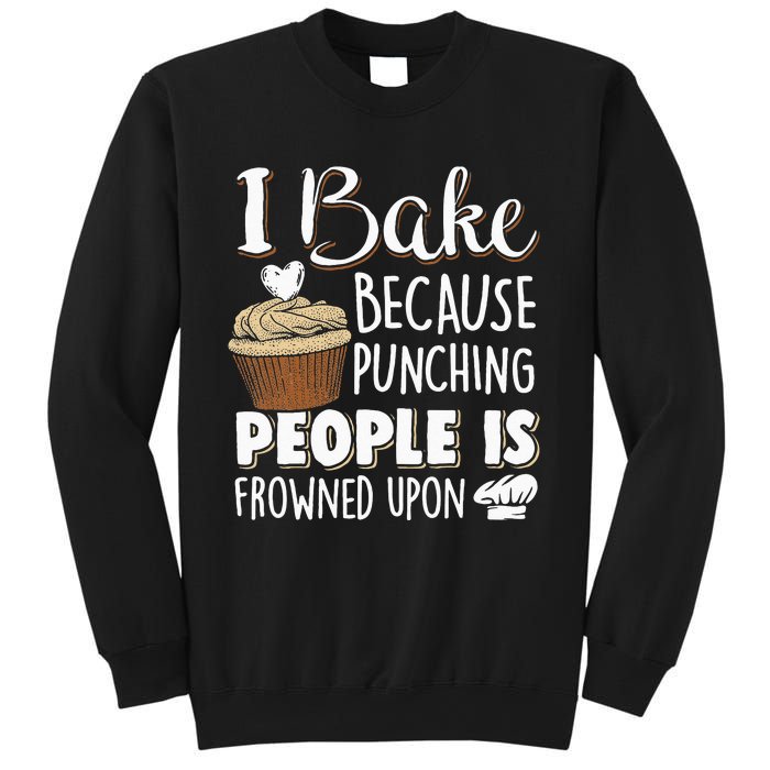 Baking Lover Punching People Baker & Cupcake Sweatshirt