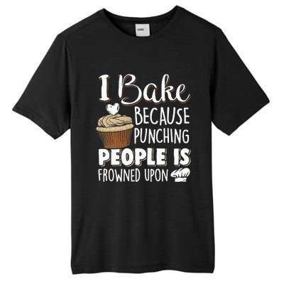 Baking Lover Punching People Baker & Cupcake Tall Fusion ChromaSoft Performance T-Shirt