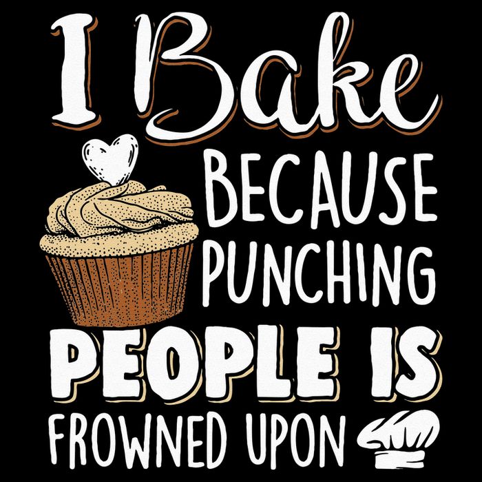 Baking Lover Punching People Baker & Cupcake Drawstring Bag