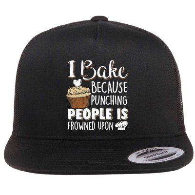 Baking Lover Punching People Baker & Cupcake Flatbill Hat