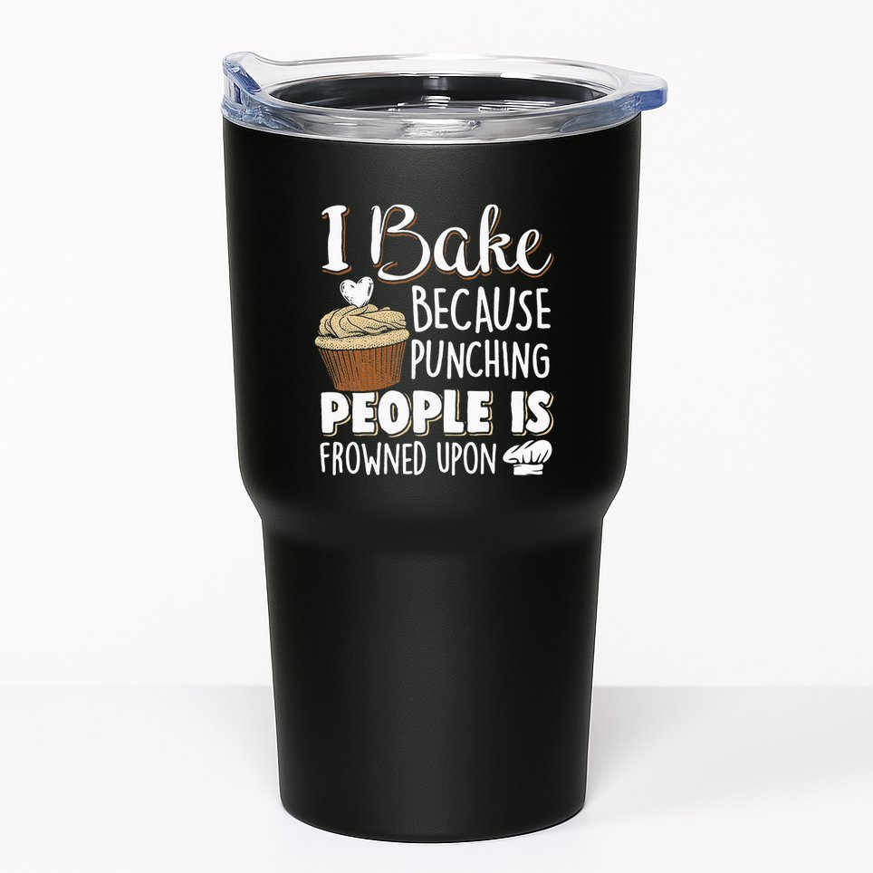 Baking Lover Punching People Baker & Cupcake Tumbler