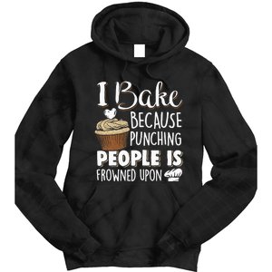 Baking Lover Punching People Baker & Cupcake Tie Dye Hoodie