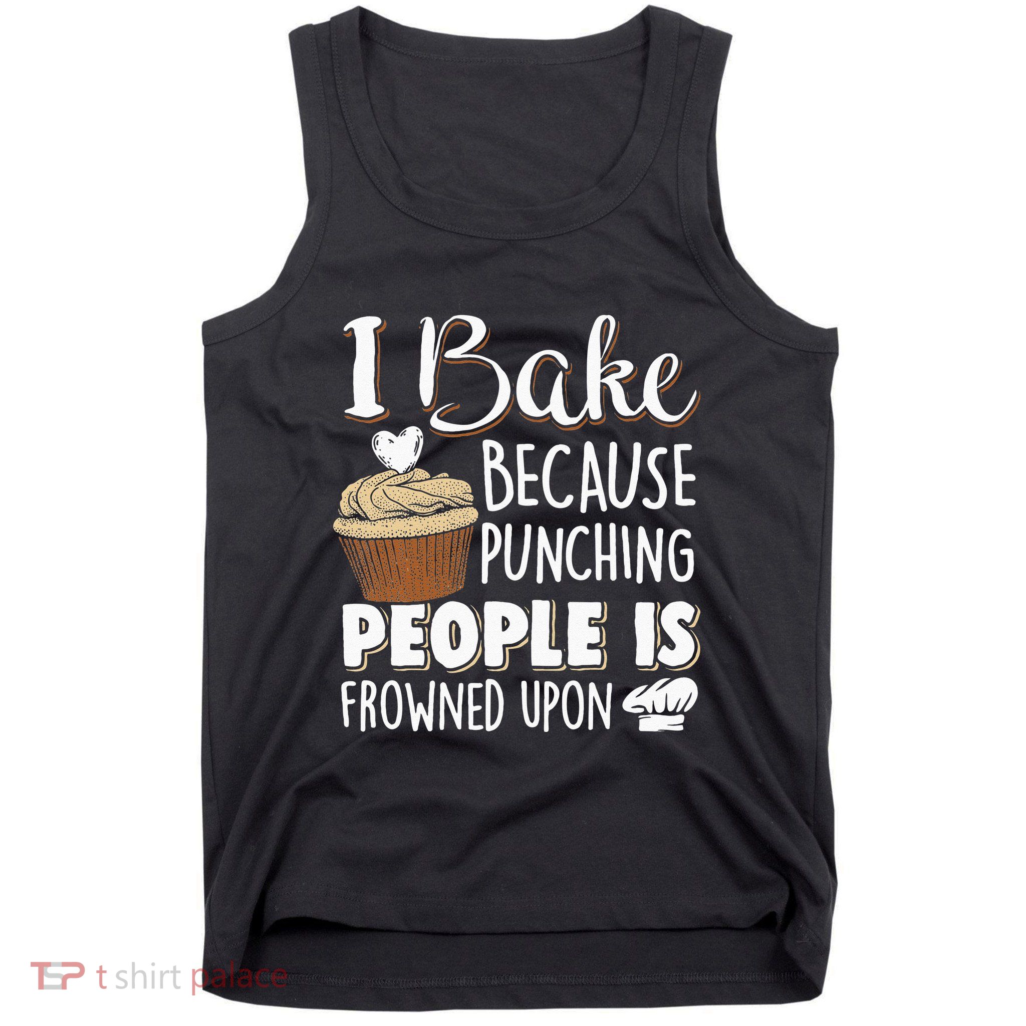 Baking Lover Punching People Baker & Cupcake Tank Top