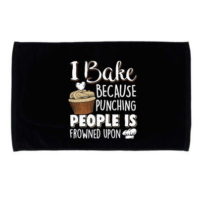 Baking Lover Punching People Baker & Cupcake Microfiber Hand Towel
