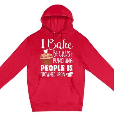 Baking Lover Punching People Baker & Cupcake Premium Pullover Hoodie