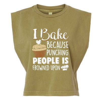 Baking Lover Punching People Baker & Cupcake Garment-Dyed Women's Muscle Tee