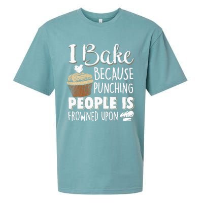 Baking Lover Punching People Baker & Cupcake Sueded Cloud Jersey T-Shirt