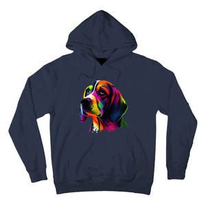 Beagle Lovers Pop Art Beagle Design Funny Beagle Tall Hoodie