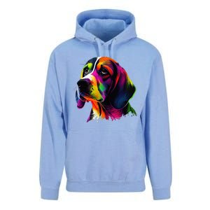 Beagle Lovers Pop Art Beagle Design Funny Beagle Unisex Surf Hoodie