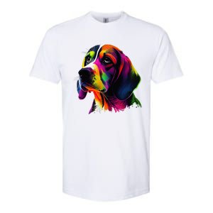 Beagle Lovers Pop Art Beagle Design Funny Beagle Softstyle CVC T-Shirt