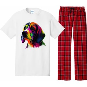 Beagle Lovers Pop Art Beagle Design Funny Beagle Pajama Set