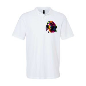 Beagle Lovers Pop Art Beagle Design Funny Beagle Softstyle Adult Sport Polo