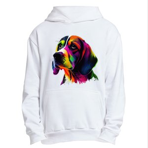 Beagle Lovers Pop Art Beagle Design Funny Beagle Urban Pullover Hoodie