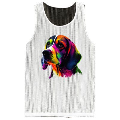 Beagle Lovers Pop Art Beagle Design Funny Beagle Mesh Reversible Basketball Jersey Tank