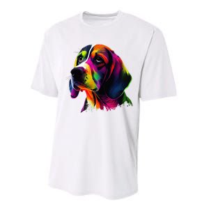 Beagle Lovers Pop Art Beagle Design Funny Beagle Performance Sprint T-Shirt