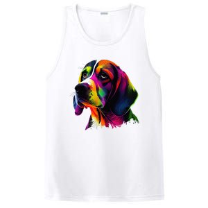 Beagle Lovers Pop Art Beagle Design Funny Beagle PosiCharge Competitor Tank