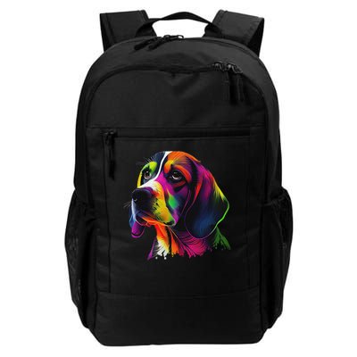 Beagle Lovers Pop Art Beagle Design Funny Beagle Daily Commute Backpack