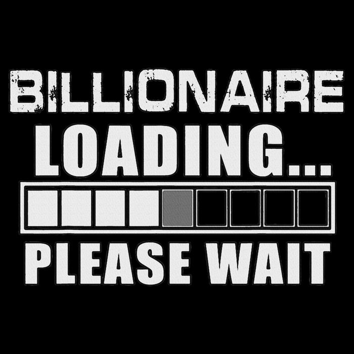 Billionaire Loading Please Wait Funny Millionaire Flat Bill Trucker Hat