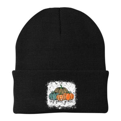 Bleached Leopard Pumpkin Autumn Its Fall Yall Thanksgiving Beanie