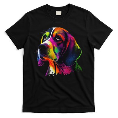 Beagle Lovers Pop Art Beagle Design Funny Beagle T-Shirt