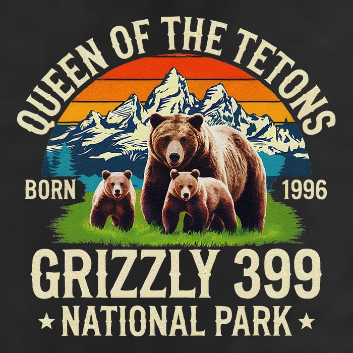 Bear Lovers Queen Of The Tetons Grizzly 399 National Park 7 Panel Mesh Trucker Snapback Hat