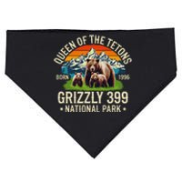 Bear Lovers Queen Of The Tetons Grizzly 399 National Park USA-Made Doggie Bandana