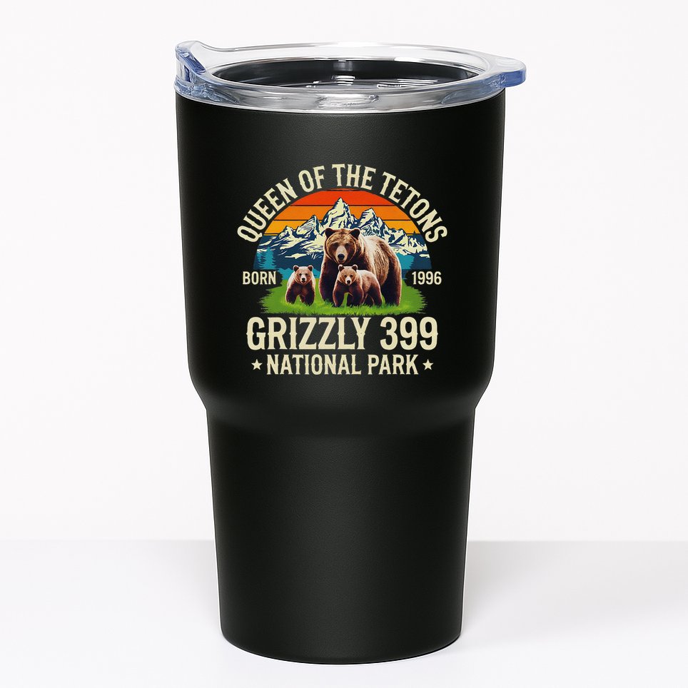 Bear Lovers Queen Of The Tetons Grizzly 399 National Park Tumbler