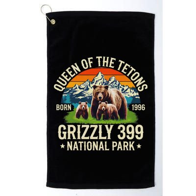 Bear Lovers Queen Of The Tetons Grizzly 399 National Park Golf Towel