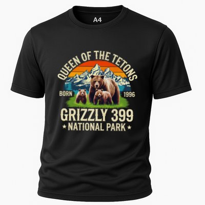 Bear Lovers Queen Of The Tetons Grizzly 399 National Park Performance Shirt