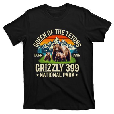 Bear Lovers Queen Of The Tetons Grizzly 399 National Park T-Shirt