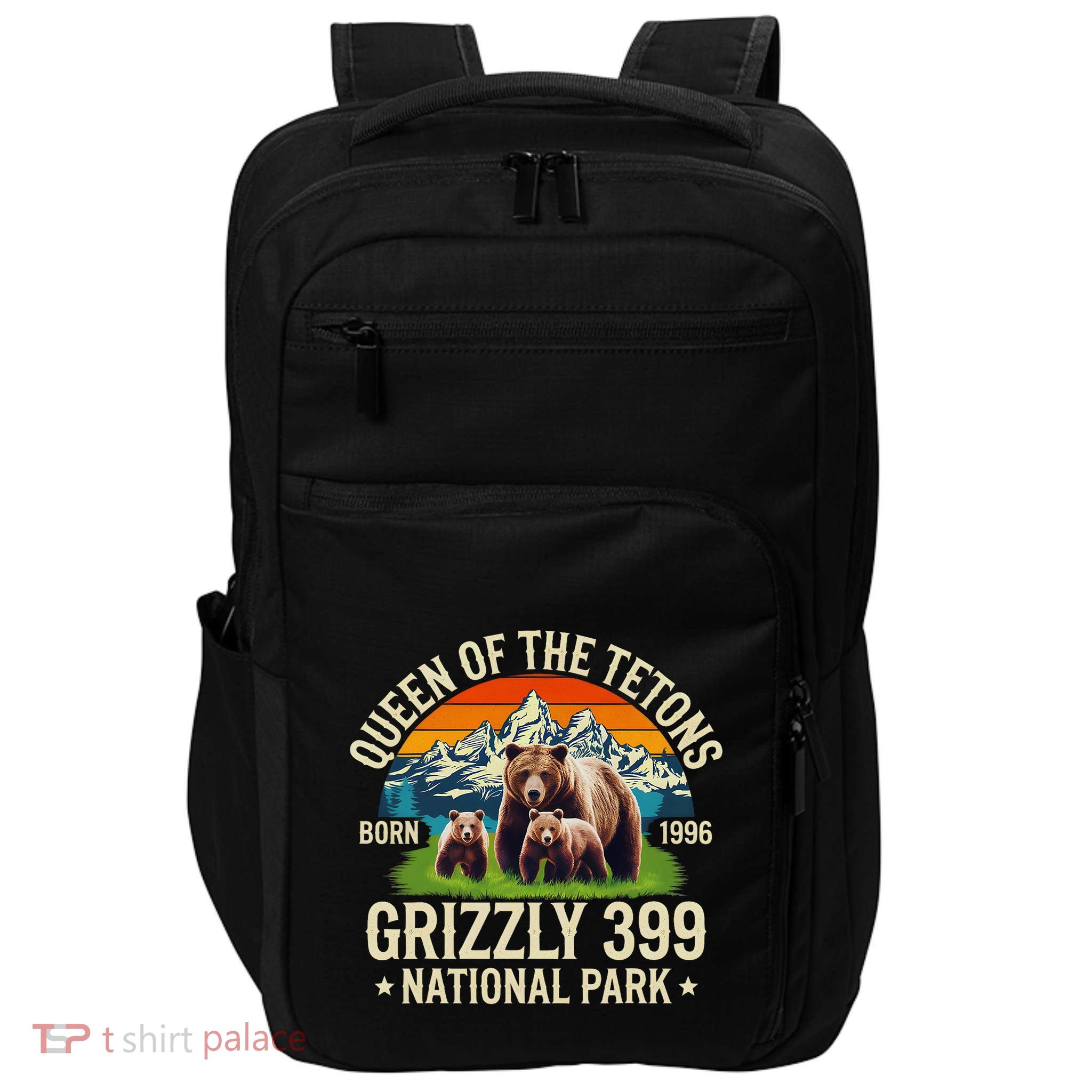 Bear Lovers Queen Of The Tetons Grizzly 399 National Park Impact Tech Backpack