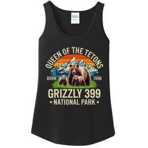 Bear Lovers Queen Of The Tetons Grizzly 399 National Park Ladies Essential Tank