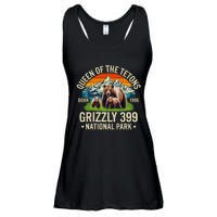 Bear Lovers Queen Of The Tetons Grizzly 399 National Park Ladies Essential Flowy Tank