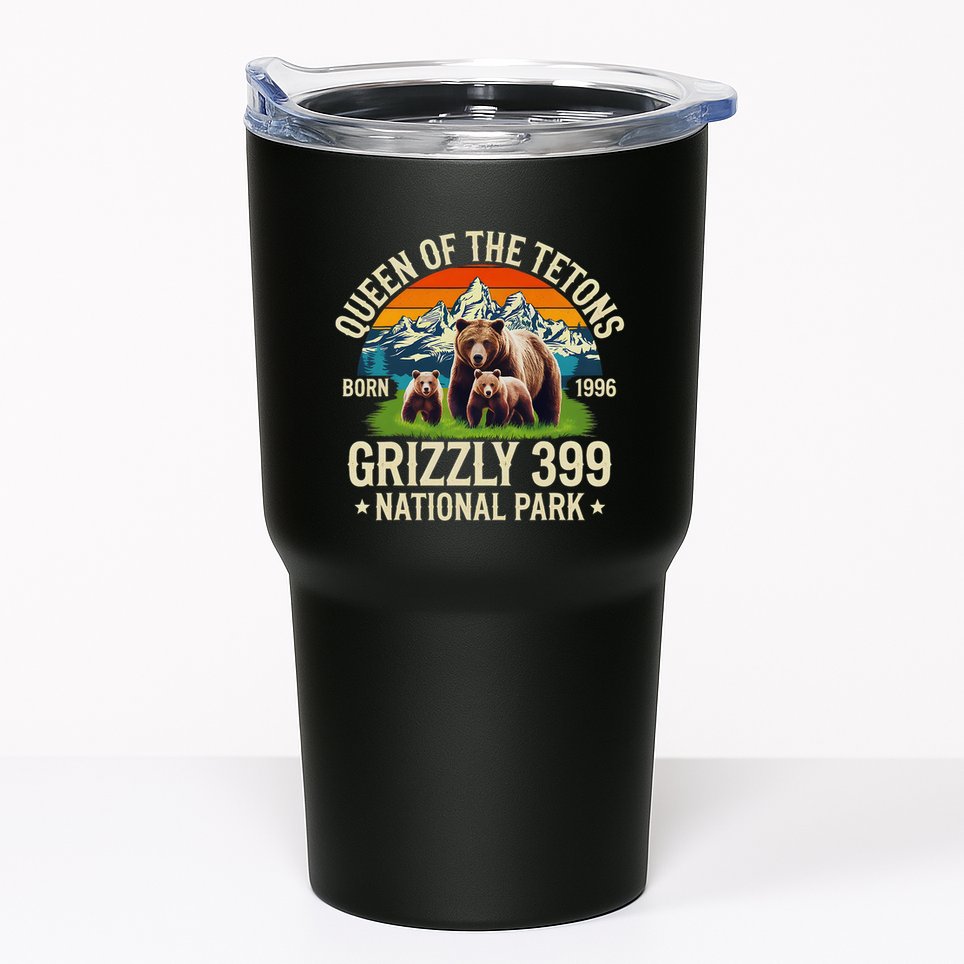 Bear Lovers Queen Of The Tetons Grizzly 399 National Park Tumbler