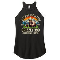 Bear Lovers Queen Of The Tetons Grizzly 399 National Park Women's Perfect Tri Rocker Tank