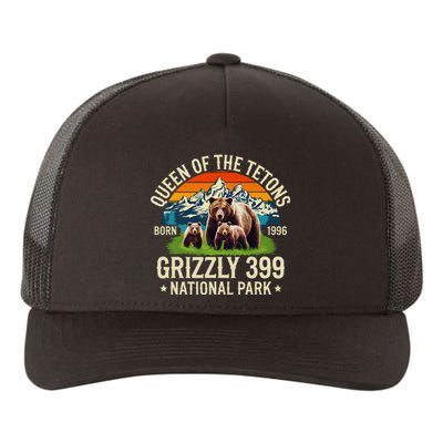 Bear Lovers Queen Of The Tetons Grizzly 399 National Park Yupoong Adult 5-Panel Trucker Hat