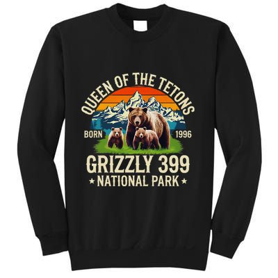 Bear Lovers Queen Of The Tetons Grizzly 399 National Park Sweatshirt