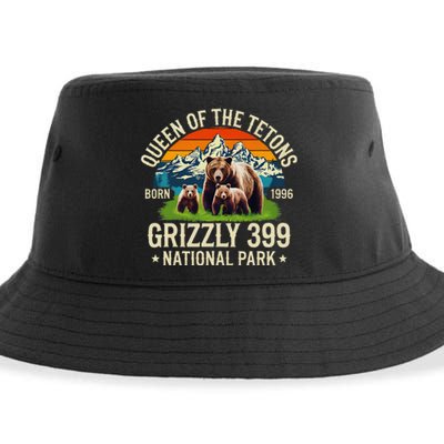 Bear Lovers Queen Of The Tetons Grizzly 399 National Park Sustainable Bucket Hat