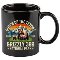 Bear Lovers Queen Of The Tetons Grizzly 399 National Park 11oz C Handle Ceramic Mug