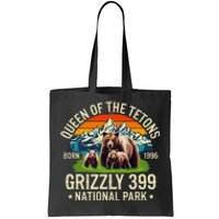 Bear Lovers Queen Of The Tetons Grizzly 399 National Park Tote Bag