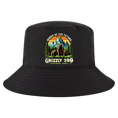 Bear Lovers Queen Of The Tetons Grizzly 399 National Park Cool Comfort Performance Bucket Hat
