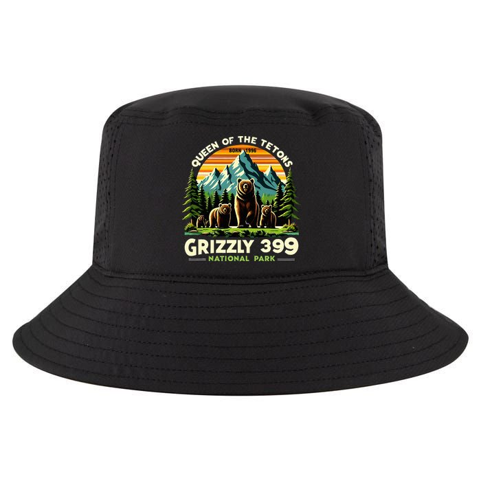 Bear Lovers Queen Of The Tetons Grizzly 399 National Park Cool Comfort Performance Bucket Hat