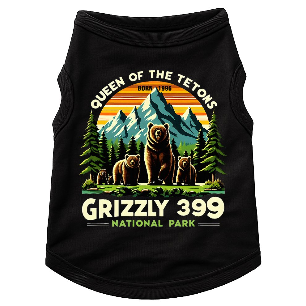 Bear Lovers Queen Of The Tetons Grizzly 399 National Park Doggie Tank