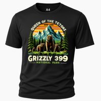 Bear Lovers Queen Of The Tetons Grizzly 399 National Park Cooling Performance Crew T-Shirt